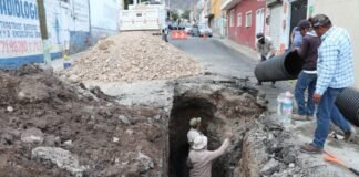 Concluye Caasim reparación de socavón en la Colonia Morelos