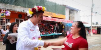 Avanza campaña de Dany Andrade quien busca representar a Huejutla en la Cámara de Diputados