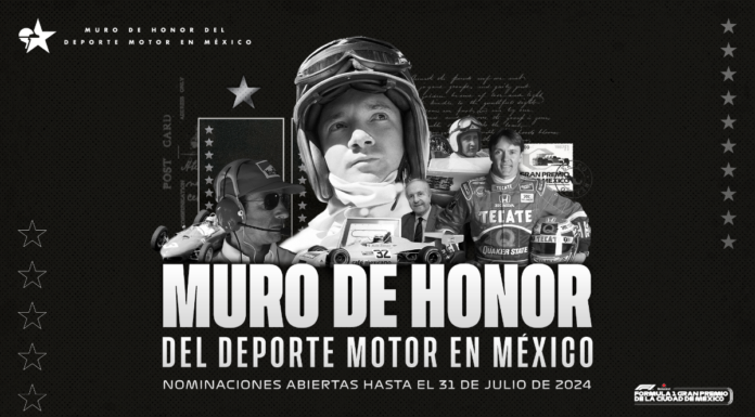 F1: Arrancan nominaciones al Muro de Honor del Deporte Motor en México, 2024
