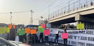 Caos en la México-Pachuca; cierran caseta de peaje para exigir justicia por Roberto Montes