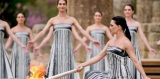 Encendido del fuego olímpico rumbo a París 2024