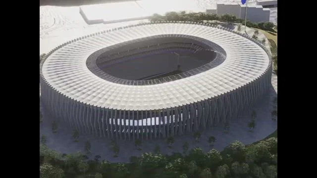 Nuevo Estadio Azul; comparten las primeras imágenes