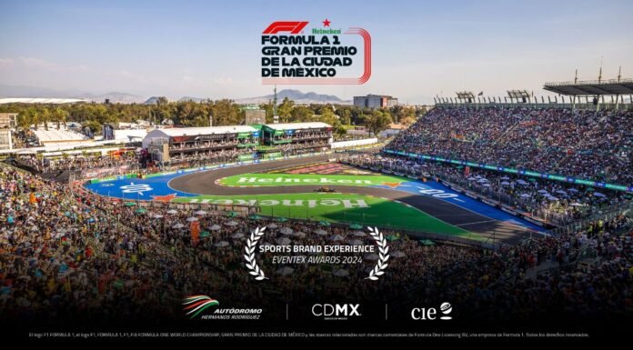 Galardonan al GP México F1 con el “Brand experience – Sports”