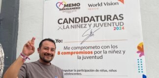 Memo Sanjuanero firma los 8 compromisos por la niñez y la juventud