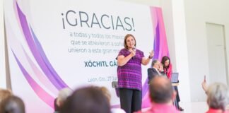 Xóchitl Gálvez llama a la resistencia por los ideales ante simpatizantes en Guanajuato