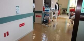 Hospital de la Niñez de Oaxaca sufre inundación tras el paso de la tormenta Alberto