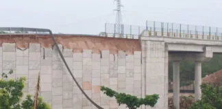 Lluvias causan afectaciones a puente del Tren Maya