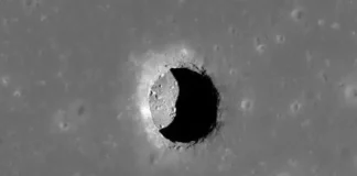 Descubren cueva en la Luna ideal para una base humana