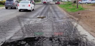 ¡Cuidado sobre la México-Pachuca! Reportan hundimiento a la altura de Matilde