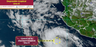 Depresión Uno-E, el primer ciclón en el Pacífico, llega a las costas de Jalisco y Colima