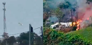 Se estrella avión con pasajeros en Sao Paulo, Brasil, todos mueren