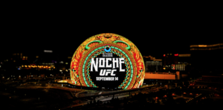 Todo listo para la Noche UFC con la alta tecnología de The Sphere, Las Vegas