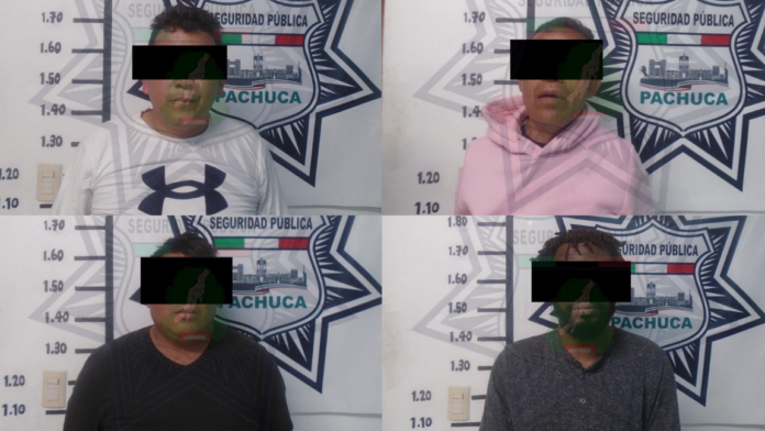 Detienen a cuatro por robo en Pachuca, uno resulta feminicida
