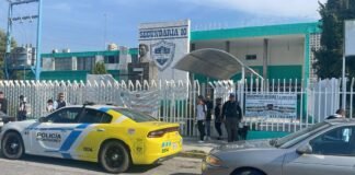 Movilización tras amenaza de tiroteo en secundaria de Monterrey