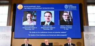 Entregan Premio Nobel de Economía 2024 a tres teóricos de la pobreza y prosperidad