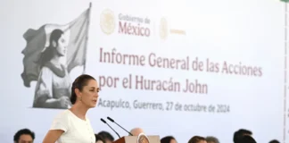 Sheinbaum informa avances en reconstrucción tras el huracán John en Guerrero y Oaxaca