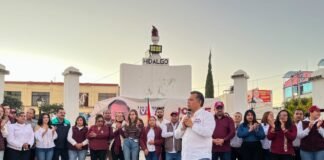 Cierra Araus campaña arropado por lideres nacionales y estales de Morena y Nueva Alianza