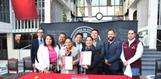 Firman convenio SECTURH y CENHIES