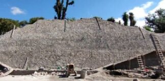 Pirámide hallada en la Pachuca-Huejutla será nuevamente sepultada