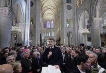 Líderes mundiales y cientos de personas asisten a reapertura de Notre Dame