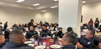 Reconoce Lorena García a policías y agentes de movilidad