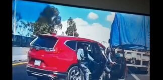 Video: Familia logra escapar de inminente asalto en la México-Texcoco