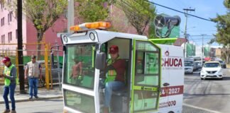 Barredoras eléctricas en faena por la Transformación