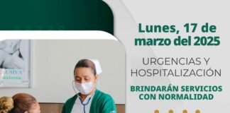 Urgencias y hospitalización del IMSS operan en puente vacacional