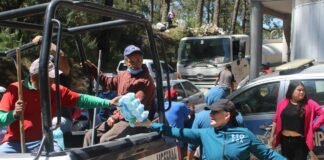 Apoya diputada local a brigadistas para combate a incendio forestal de Zimapán y Nicolás Flores