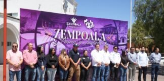 Dan banderazo de inicio a actividades de Semana Santa en Zempoala