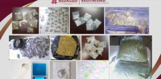 SSPH decomisa más de 4 mil dosis de droga en Ixmiquilpan y Tlaxcoapan