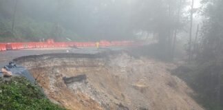 Mantienen operativo en la Pachuca–Huejutla tras deslizamiento