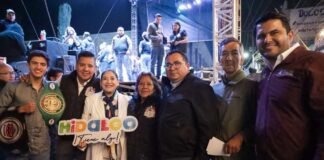 Inauguran Elizabeth Quintanar y David Medina la Feria de San Agustín Tlaxiaca 2025