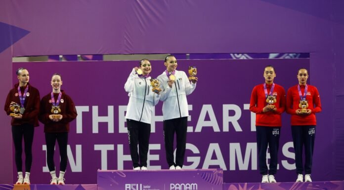 México arrasa con dos oros en natación artística en Asunción 2025