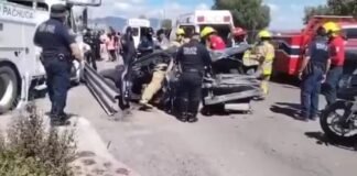 Fuerte accidente en la Pachuca-Actopan frente al ICSHU