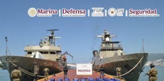 Aseguran 1.6 toneladas de cocaína frente a costas de Guerrero