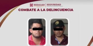 SSPH detiene a sujetos que conducían patrulla en Huejutla
