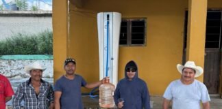 Llevan planta purificadora de agua en Metztitlán para atender emergencia