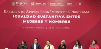 Entrega de apoyos a más de 2 mil mujeres en Hidalgo para fortalecer la igualdad sustantiva