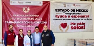 Edomex dona 72 mil medicamentos para población afectada en Hidalgo
