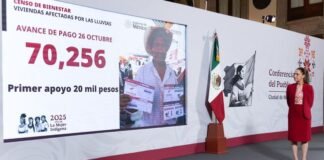 Más de 70 mil personas han recibido apoyos tras las lluvias