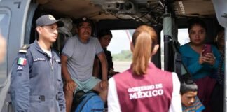 Sheinbaum supervisa entrega de ayuda humanitaria en Poza Rica