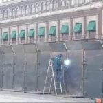 Resguardan Palacio Nacional ante marcha de la Generación Z