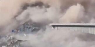 Colapsa parte del puente Hongqi en China: video