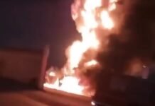 Explota tractocamión con dos pipas ensambladas en Atotonilco de Tula