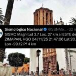 Reportan serie de sismos en Zimapán y Pisaflores, Hgo