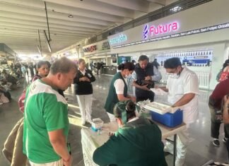 Ante la llegada del invierno, la SSH instala puntos de vacunación