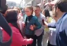 Sheinbaum es acosada en el Centro Histórico de la CDMX