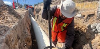 Caasim moderniza red de agua potable en Mineral de la Reforma