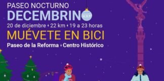 CDMX anuncia Paseo Nocturno Navideño de 22 kilómetros